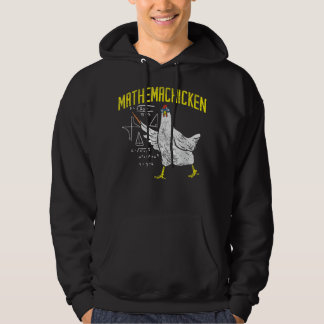 Mathemachicken Math Nerd Algebra Teacher Chicken  Hoodie