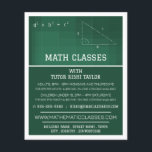 Mathematic Chalkboard, Math Classes Advertising Flyer<br><div class="desc">Mathematic Chalkboard,  Math Classes Advertising Flyers By The Business Card Store.</div>
