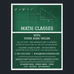 Mathematic Chalkboard, Math Classes Advertising Poster<br><div class="desc">Mathematic Chalkboard,  Math Classes Advertising Poster By The Business Card Store.</div>
