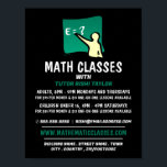 Mathematic Logo, Math Classes Advertising Poster<br><div class="desc">Mathematic Logo,  Math Classes Advertising Poster By The Business Card Store.</div>