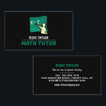 Mathematic Logo, Math Tutor, Teacher Business Card<br><div class="desc">Mathematic Logo,  Math Tutor,  Teacher Business Cards by The Business Card Store. Easily personalize these cards with your own wording by using the "personalize this template" section or click the "customize further" link to change the font styles,  colors and layout to suite.</div>
