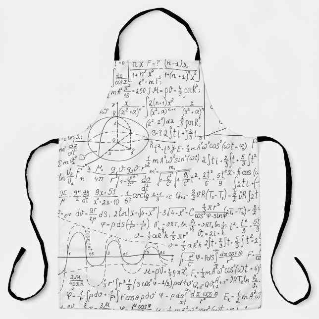 Mathematic Lovers, Math Formula, Math Geek Apron (Front)