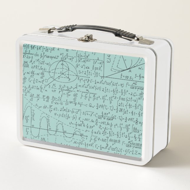 Mathematic Lovers, Math Formula, Math Geek Metal Lunch Box (Front)
