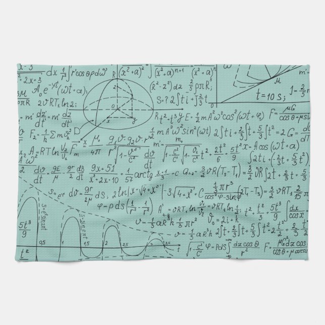 Mathematic Lovers, Math Formula, Math Geek Tea Towel (Horizontal)