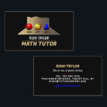 Mathematic Shapes, Math Tutor, Teacher Business Card<br><div class="desc">Mathematic Shapes,  Math Tutor,  Teacher Business Cards by The Business Card Store. Easily personalize these cards with your own wording by using the "personalize this template" section or click the "customize further" link to change the font styles,  colors and layout to suite.</div>