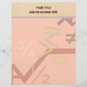 Mathematic Symbols Letterhead