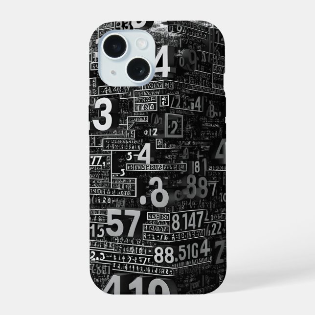 Mathematical Abstract iPhone 15 Case (Back)