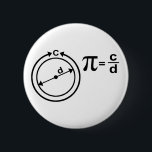 Mathematical Definition of Pi 6 Cm Round Badge<br><div class="desc">The Mathematical Definition of Pi.</div>