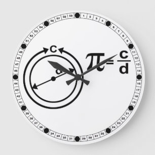 Mathematical Definition of Pi Large Clock