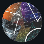 Mathematical Equations Geometric Sticker<br><div class="desc">Add a burst of inspiration and intellect to your notebooks, laptops, or accessories with this mathematics-themed round sticker featuring vibrant equations and geometric art. Ideal for students, teachers, math enthusiasts, and STEM professionals, its dynamic design transforms any surface into a stylish celebration of logic, colour, and creativity. Whether for organising,...</div>