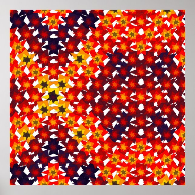 Mathematical Floral Pattern  Poster (Front)