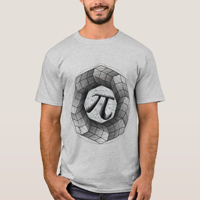 Mathematical Pi Optical Illusion T-Shirt – Perfect (Front)