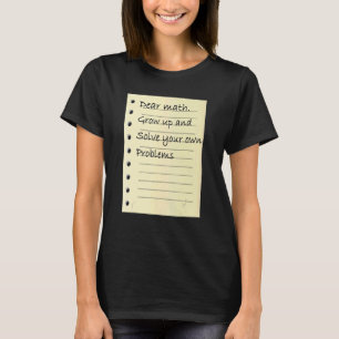 Mathematical Skill Problem Solving Math Learning C T-Shirt