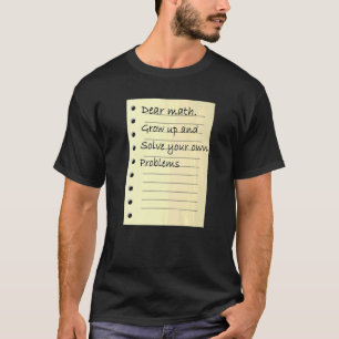 Mathematical Skill Problem Solving Math Learning C T-Shirt