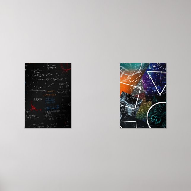 Mathematical Spectrum: Equation Art Print Set (Front)