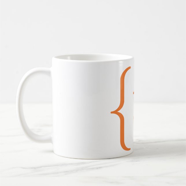 Mathematical 't' set coffee mug (Left)