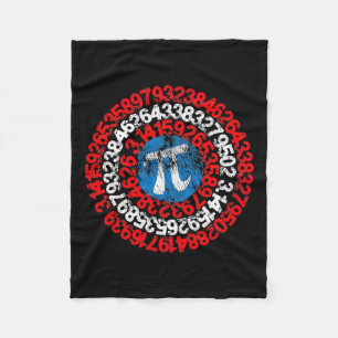 Mathematician Captain Pi Superhero Math Nerd Geek  Fleece Blanket