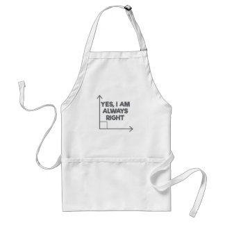 Mathematician Engineering Yes Am Always Right Math Standard Apron