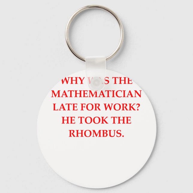 mathematician key ring (Front)