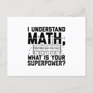 Mathematician Math Teacher Students Gift Idea Postcard