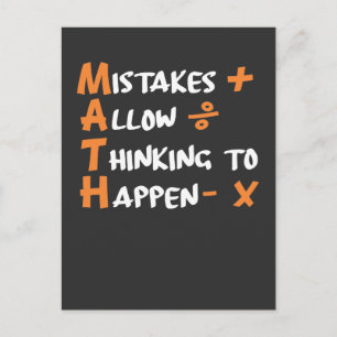 Mathematician Maths Teacher Algebra Geometry Postcard