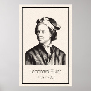Mathematicians - Euler Poster