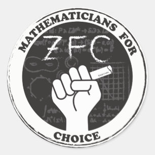 Mathematicians for Choice Stickers