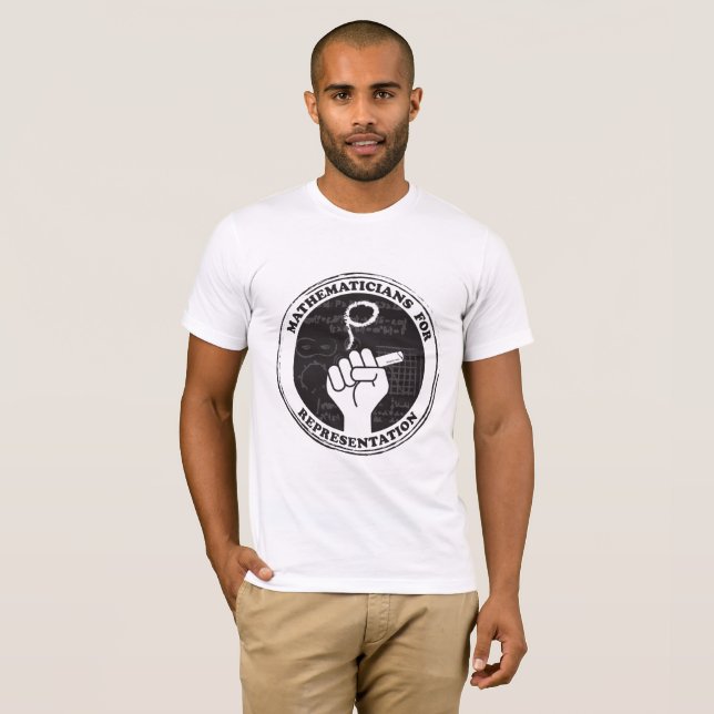Mathematicians for Representation T-shirt (Front Full)
