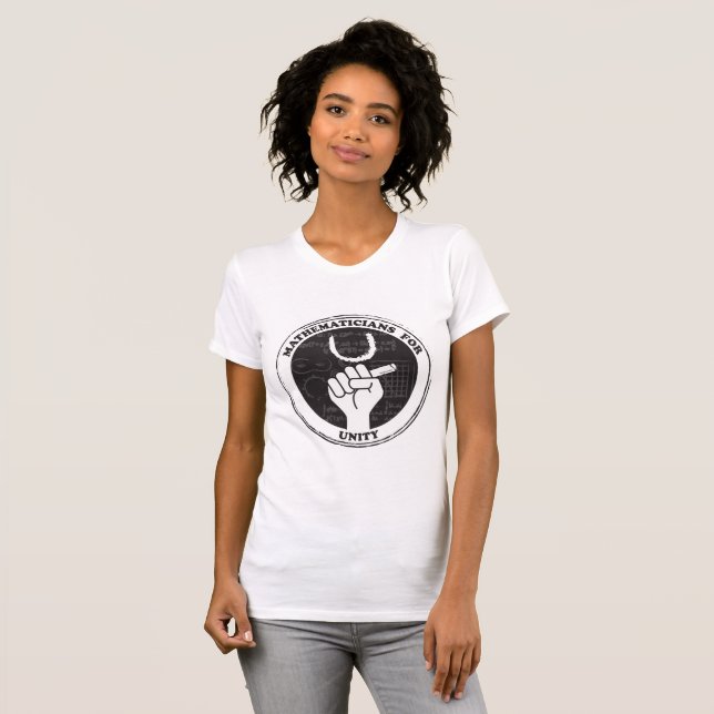 Mathematicians for Unity T-shirt (Front Full)