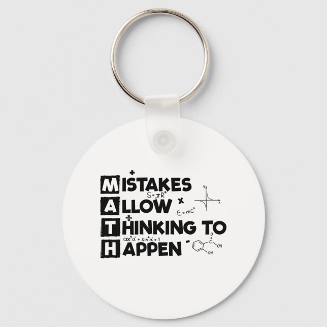 Mathematicians | Students Maths Mathematics Gift Key Ring (Front)