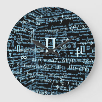 Mathematics Algebra Design Large Clock