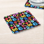 MATHEMATICS AND NUMERICAL OPERATIONS PAPER COASTER<br><div class="desc">If you're a fan of adding,  multiplying,  and dividing,  you'll love this design incorporating numbers in various colors. This design is perfect for showcasing your love for math or giving to a fellow math enthusiast.</div>