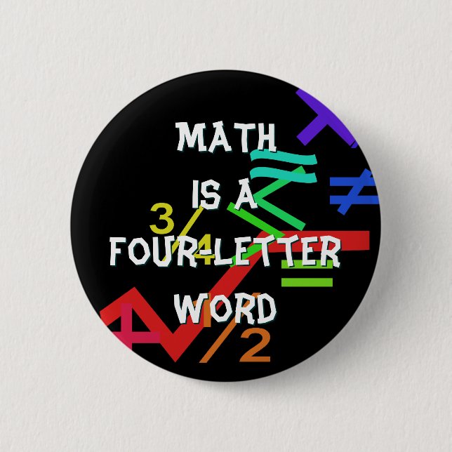 Mathematics Button (Front)