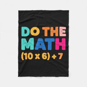 Mathematics Do The Math Colorful Equation Design  Fleece Blanket