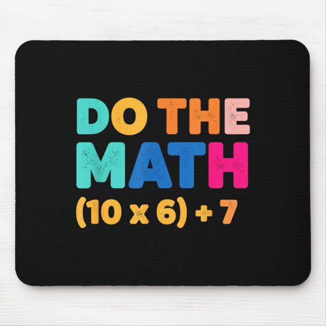 Mathematics Do The Math Colorful Equation Design  Mouse Pad (Front)