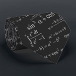 Mathematics Equation for Math Geek Teacher Student Tie<br><div class="desc">It is a great way to showcase an unique customised tie with this Mathematics Formulas Pattern design. The personalised tie is also a perfect gift for your Professor, Teacher, Dad, Grandpa, Uncle, Step dad, or any special someone, they will be proud to wear! (You can change the background colour by...</div>