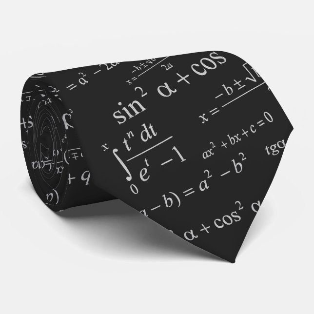 Mathematics Equation for Math Geek Teacher Student Tie (Rolled)