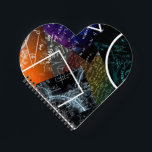 Mathematics Formula Heart Spiral Notebook<br><div class="desc">Show your love for learning with this heart-shaped spiral notebook,  featuring a dynamic collage of mathematical formulas,  equations,  and geometric designs. Perfect for students,  teachers,  and STEM fans,  this notebook brings creativity and inspiration to notes,  lists,  or journalling.</div>