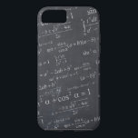 Mathematics Formulas on Chalkboard - Funny & Cool iPhone 8/7 Case<br><div class="desc">Your iPhone deserves a little decoration. Protect your iPhone in style with this "Funny Mathematics Formulas Equations on Chalkboard" personalised case! If you need further customisation, please click the "Customise it" button and use our design tool to add your text, name, or photos to create an unique iPhone case. This...</div>