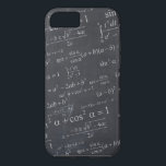 Mathematics Formulas on Chalkboard - Funny & Cool iPhone 8/7 Case<br><div class="desc">Your iPhone deserves a little decoration. Protect your iPhone in style with this "Funny Mathematics Formulas Equations on Chalkboard" personalised case! If you need further customisation, please click the "Customise it" button and use our design tool to add your text, name, or photos to create an unique iPhone case. This...</div>