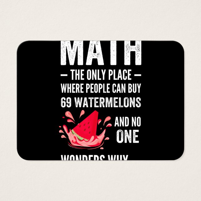 Mathematics humour (Front)