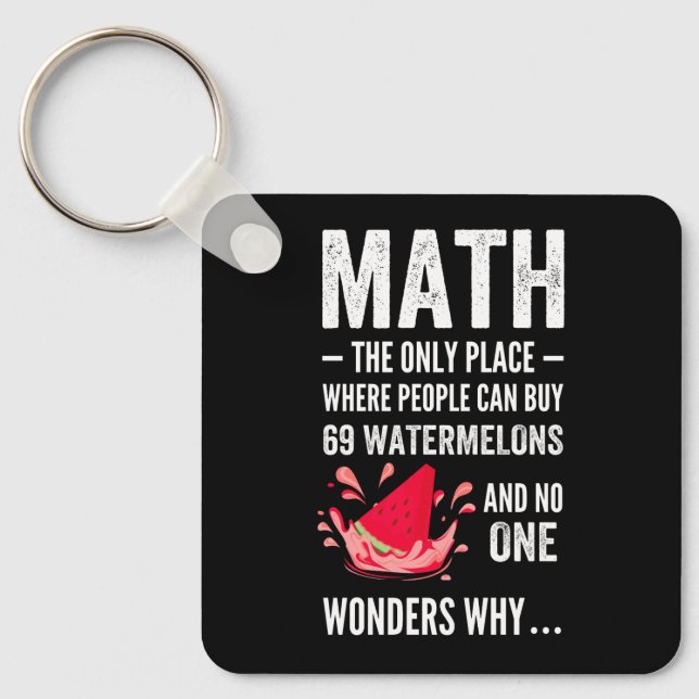 Mathematics humour key ring (Front)