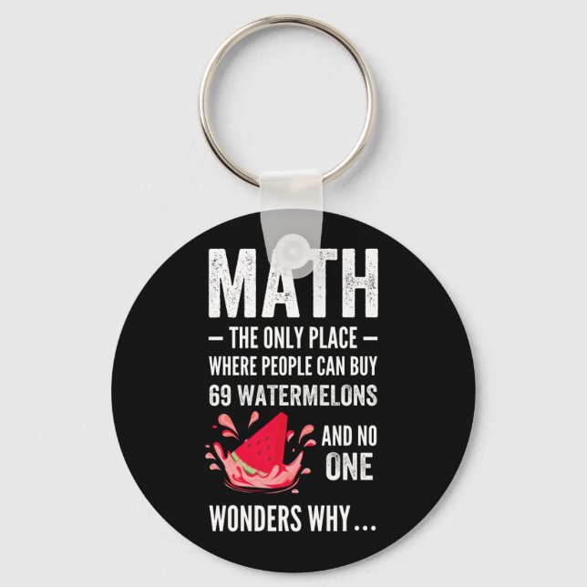 Mathematics humour key ring (Front)