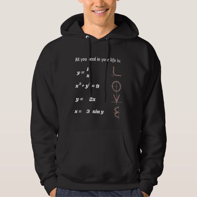Mathematics Love Hoodie (Front)
