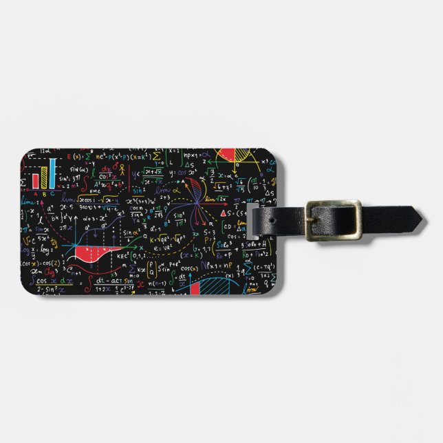 mathematics luggage tag (Front Horizontal)