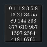 Mathematics Magnet Fibonacci Sequence Numbers<br><div class="desc">Fibonacci sequence numbers magnet. Great gift for math teachers, math lovers! From silly jokes to serious romantic statements, MiKa Art Zazzle shop has something for everyone. Canadiana, Japanese gifts, jewellery, cases for electronic devices, fun buttons, mug cups, ornaments, cards and posters….. Please take some time and look around. You may...</div>