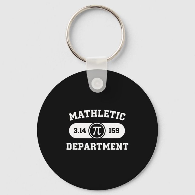 Mathematics Mathletic Department Pi 3.14 159  Key Ring (Front)