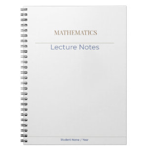 Mathematics Notebook – Minimal Academic Edition