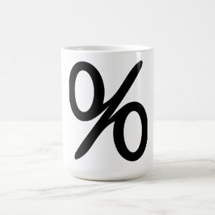 Mathematics Percentage Symbol Mug