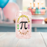 Mathematics Pi Physics Sports Can Glass<br><div class="desc">Mathematics Pi Physics Sports. Drinkware Style: Printed Can Glass,  Set: Set of 1 (Individual/Single),  Size: 16 oz. Buy the best gift on Pi Day 14 March for your family,  friends,  girlfriend,  boyfriend,  girls,  boys,  brothers,  sisters,  mum,  dad,  grandparents,  kids,  and yourself. #piday #outfits</div>
